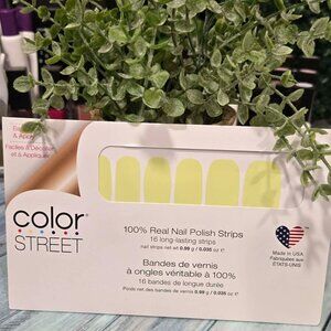 Color Street Yellow Neon Press On Nail Design